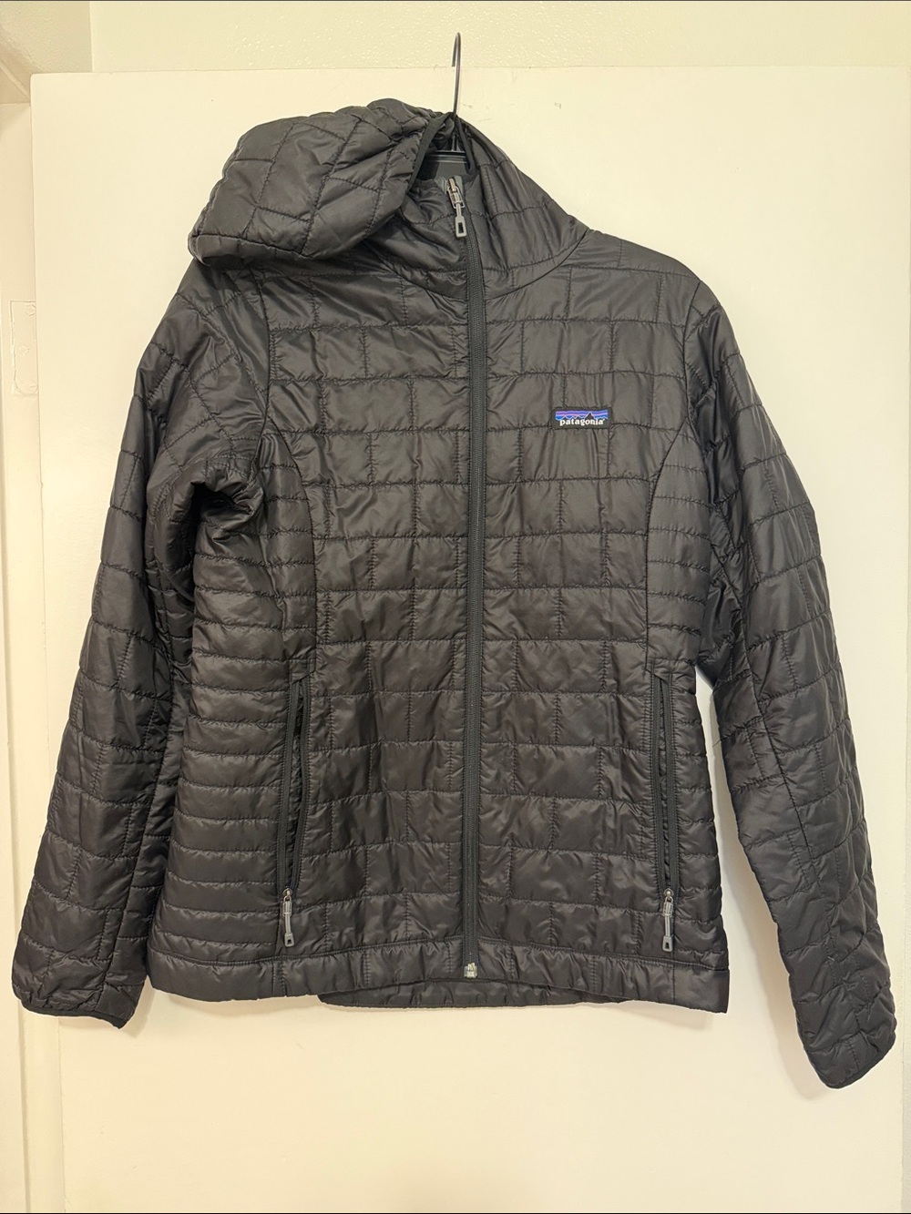 Patagonia Women's Black Nano Puff Hooded Jacket